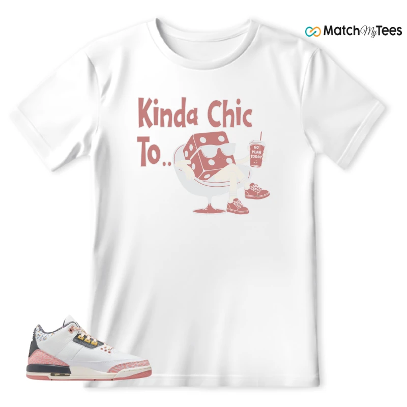 NIKE AIR JORDAN 3 GS RED STARDUST SNEAKER Matching Tees t-shirt
