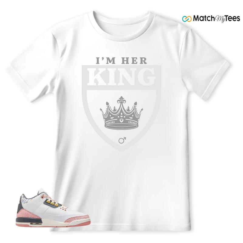 NIKE AIR JORDAN 3 GS RED STARDUST SNEAKER Matching Tees t-shirt