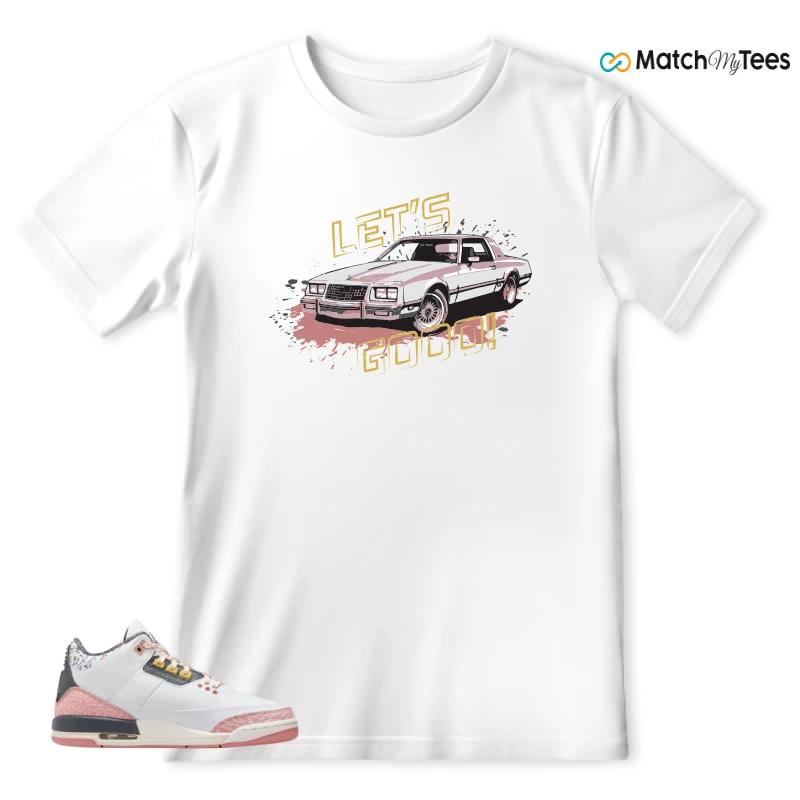 NIKE AIR JORDAN 3 GS RED STARDUST SNEAKER Matching Tees t-shirt