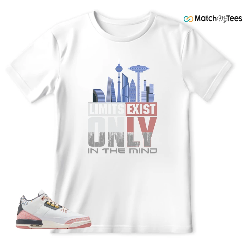 NIKE AIR JORDAN 3 GS RED STARDUST SNEAKER Matching Tees t-shirt