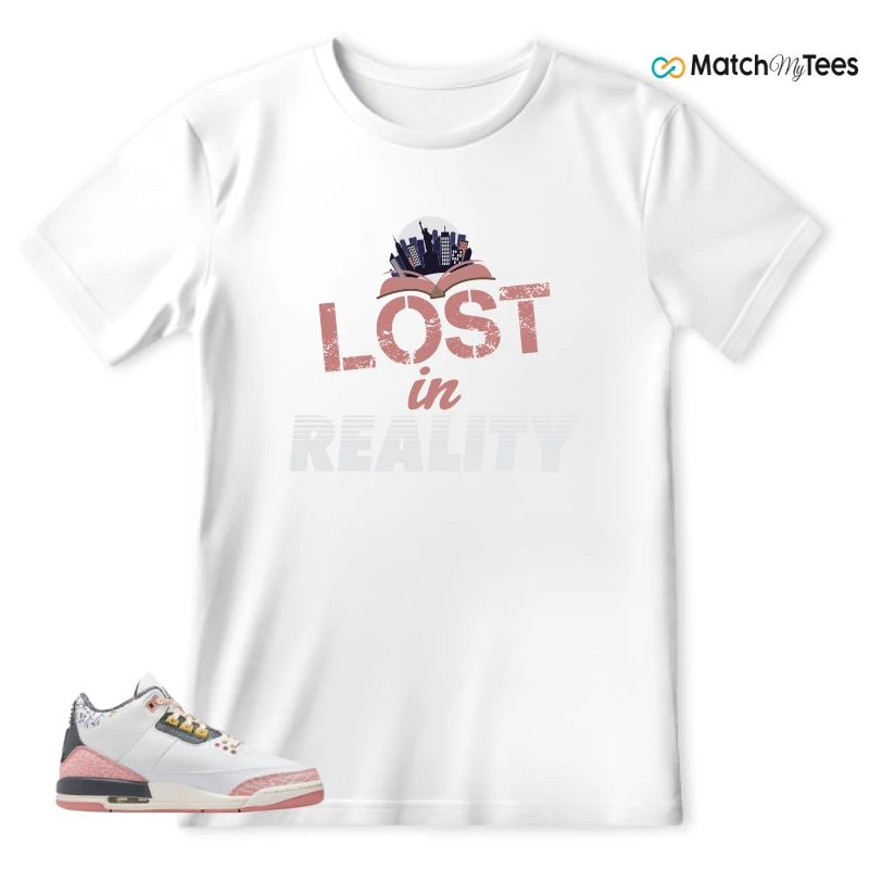 NIKE AIR JORDAN 3 GS RED STARDUST SNEAKER Matching Tees t-shirt