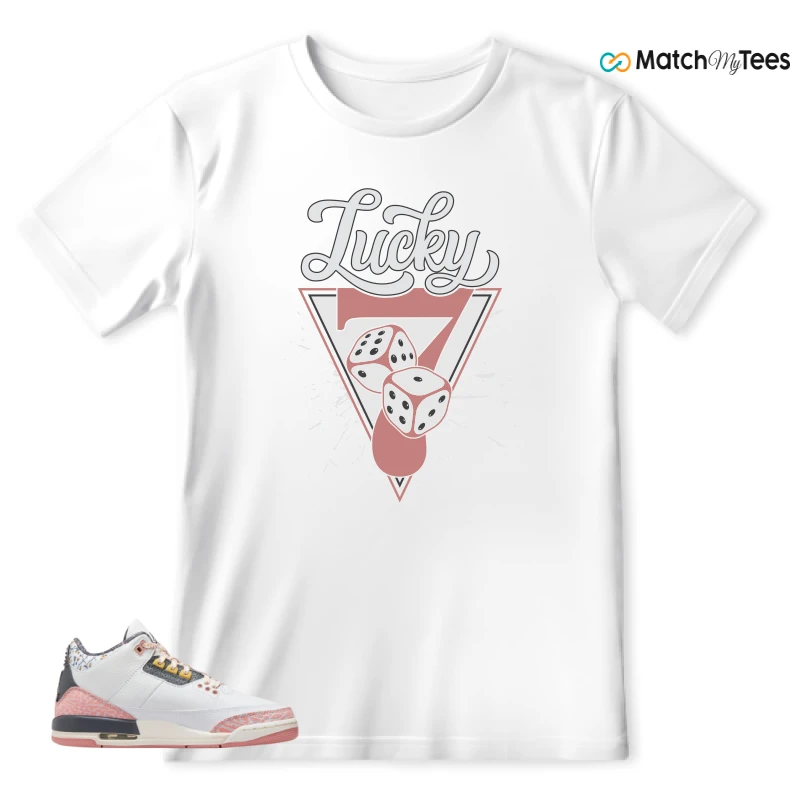 NIKE AIR JORDAN 3 GS RED STARDUST SNEAKER Matching Tees t-shirt
