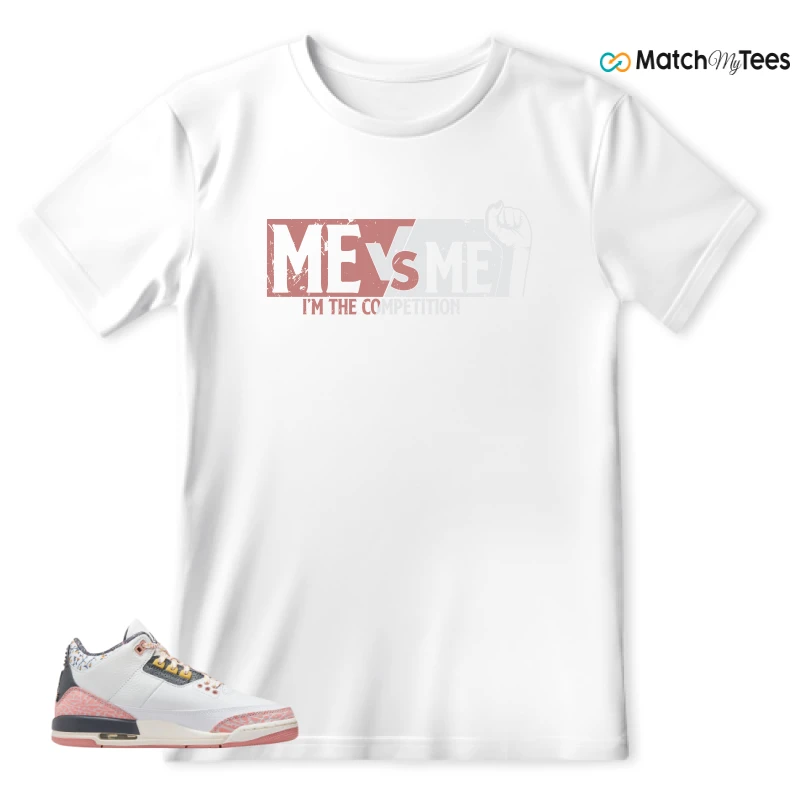 NIKE AIR JORDAN 3 GS RED STARDUST SNEAKER Matching Tees t-shirt