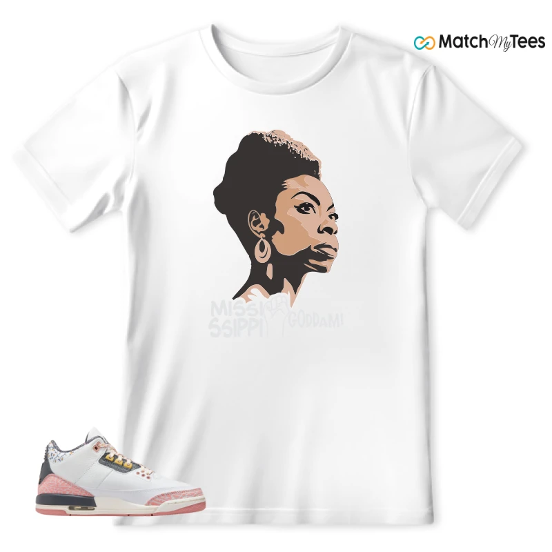 NIKE AIR JORDAN 3 GS RED STARDUST SNEAKER Matching Tees t-shirt