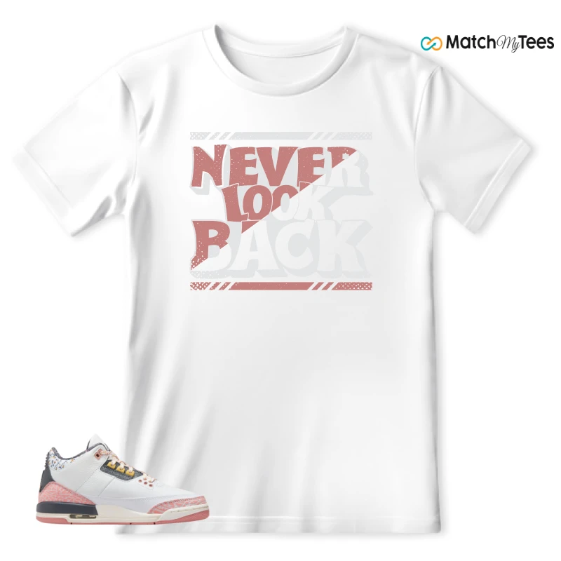 NIKE AIR JORDAN 3 GS RED STARDUST SNEAKER Matching Tees t-shirt