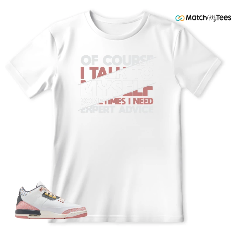 NIKE AIR JORDAN 3 GS RED STARDUST SNEAKER Matching Tees t-shirt