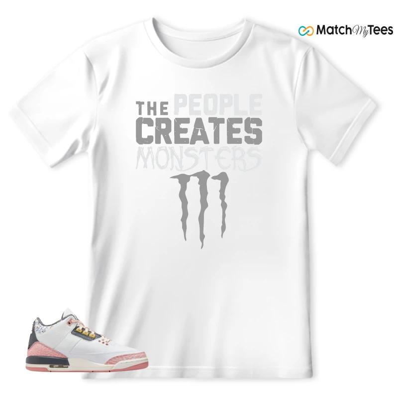 NIKE AIR JORDAN 3 GS RED STARDUST SNEAKER Matching Tees t-shirt