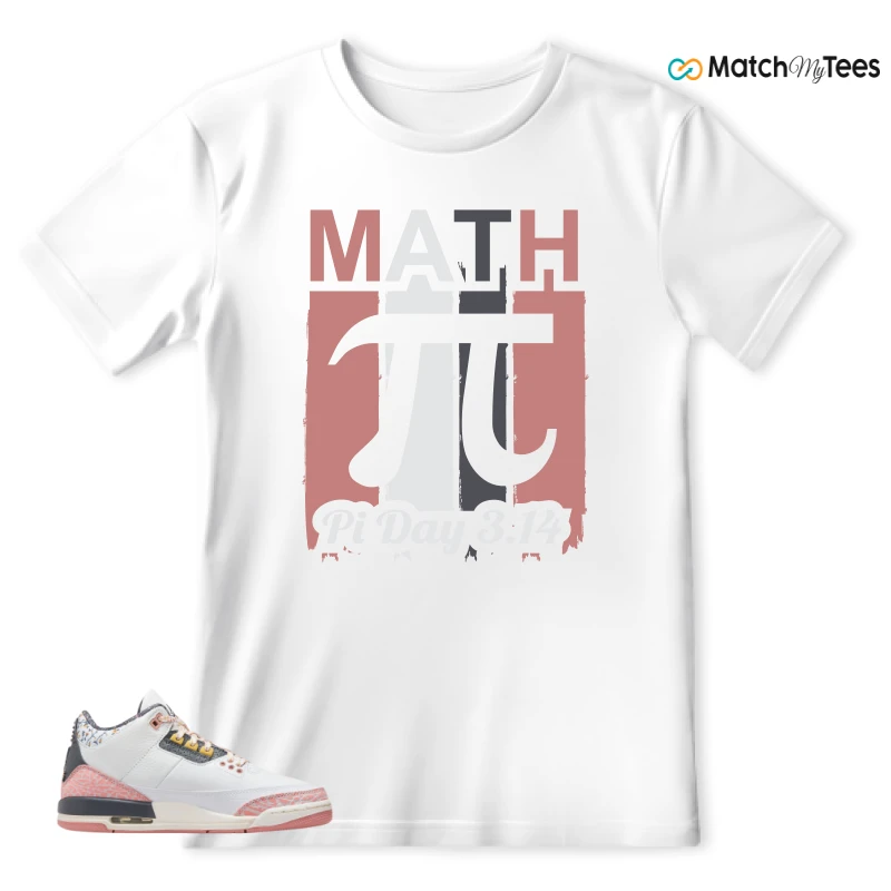 NIKE AIR JORDAN 3 GS RED STARDUST SNEAKER Matching Tees t-shirt