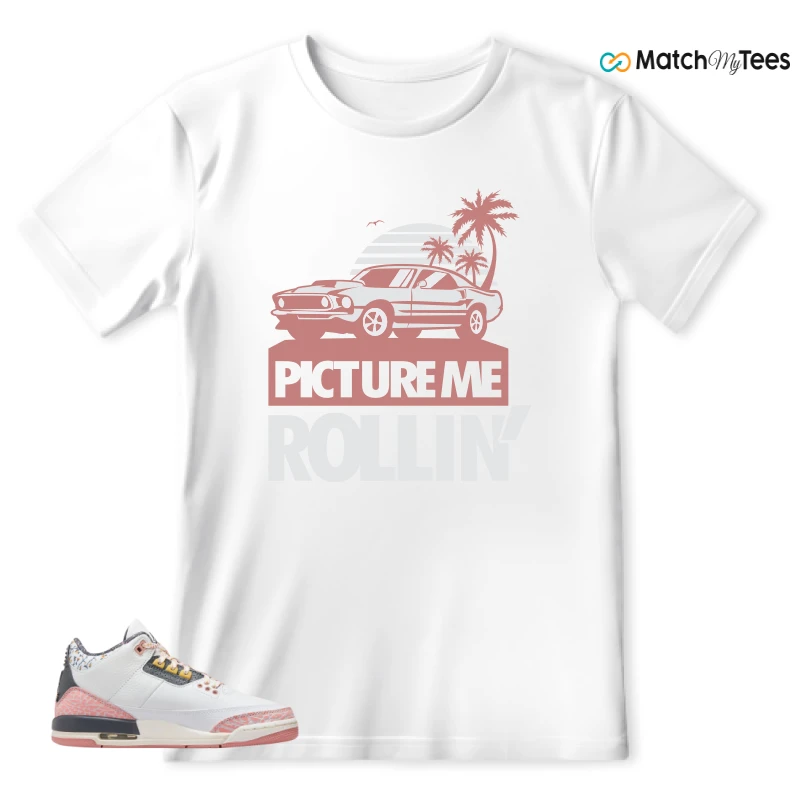 NIKE AIR JORDAN 3 GS RED STARDUST SNEAKER Matching Tees t-shirt