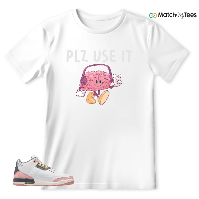 NIKE AIR JORDAN 3 GS RED STARDUST SNEAKER Matching Tees t-shirt