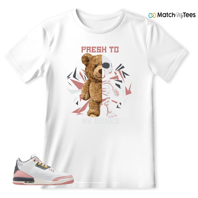 NIKE AIR JORDAN 3 GS RED STARDUST SNEAKER Matching Tees t-shirt