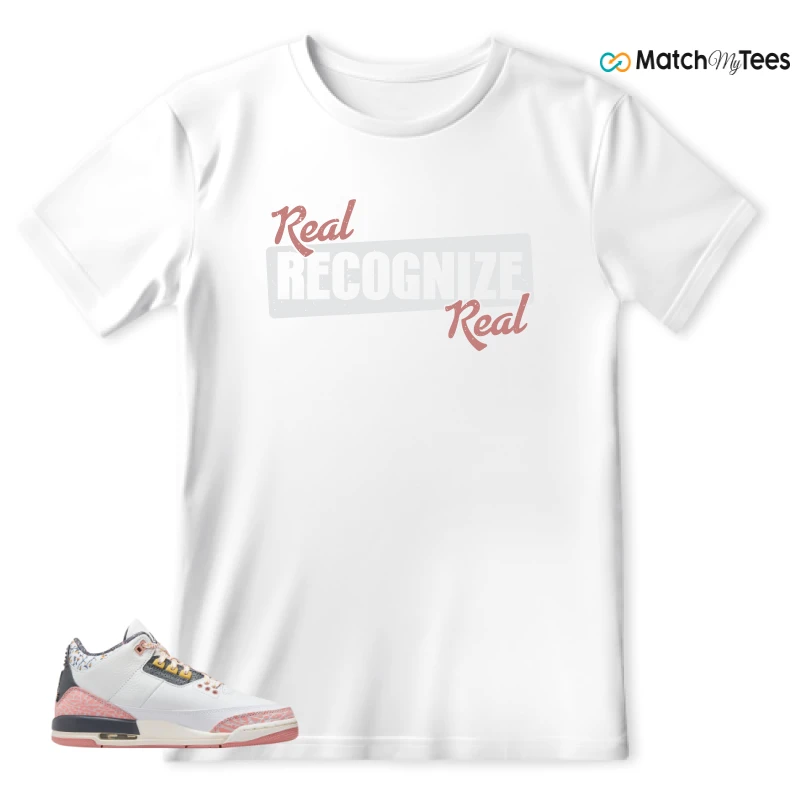 NIKE AIR JORDAN 3 GS RED STARDUST SNEAKER Matching Tees t-shirt