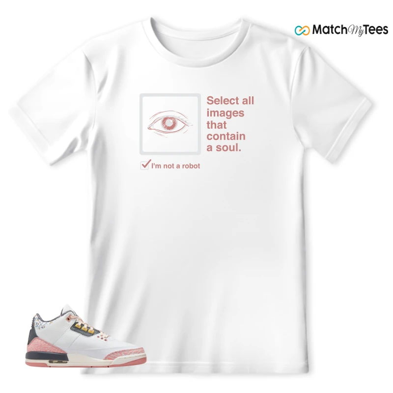 reCAPTCHA White matching T-shirt T-shirt