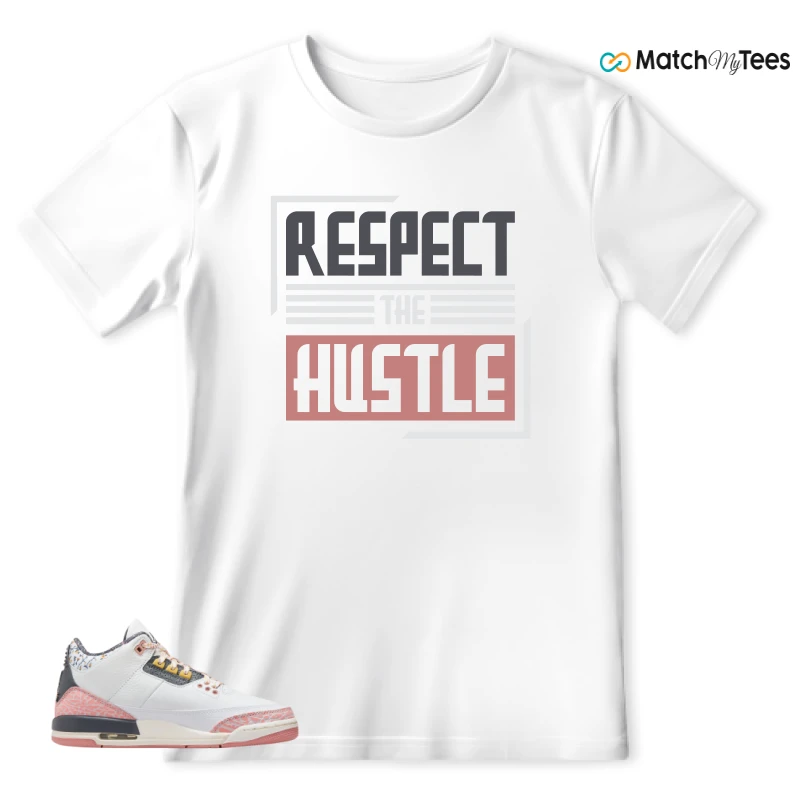 NIKE AIR JORDAN 3 GS RED STARDUST SNEAKER Matching Tees t-shirt