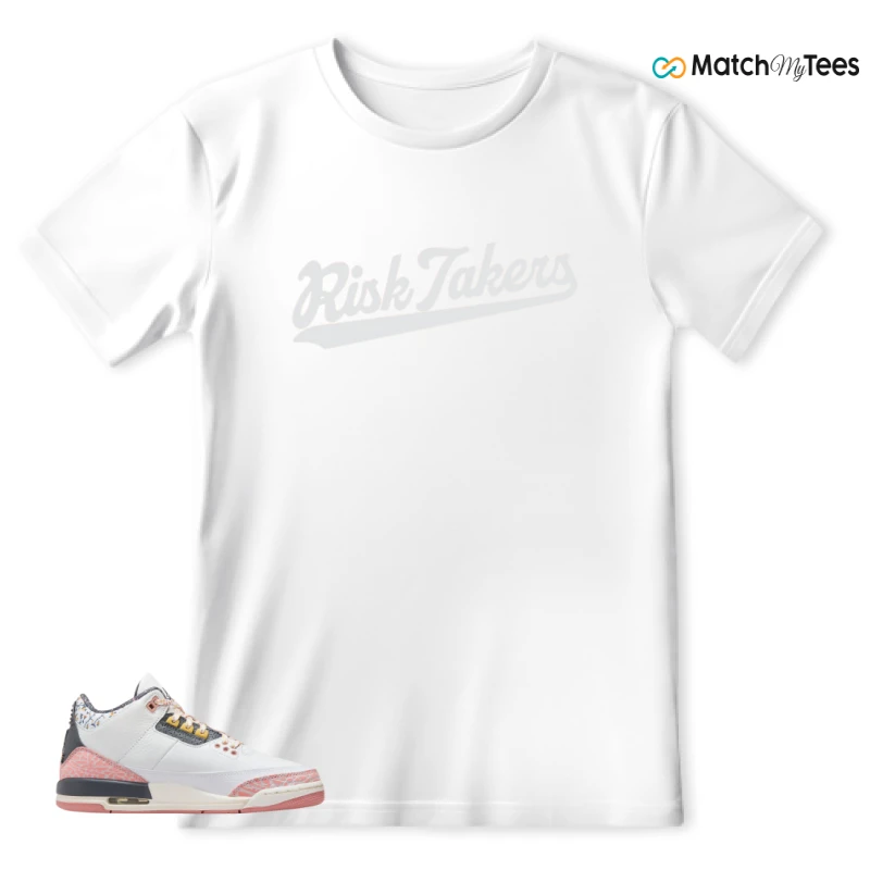 NIKE AIR JORDAN 3 GS RED STARDUST SNEAKER Matching Tees t-shirt
