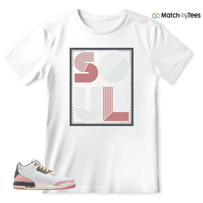 NIKE AIR JORDAN 3 GS RED STARDUST SNEAKER Matching Tees t-shirt