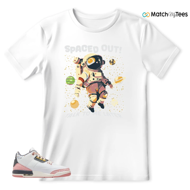NIKE AIR JORDAN 3 GS RED STARDUST SNEAKER Matching Tees t-shirt