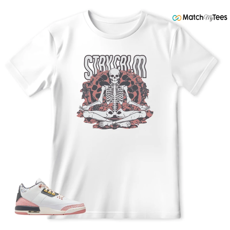 NIKE AIR JORDAN 3 GS RED STARDUST SNEAKER Matching Tees t-shirt