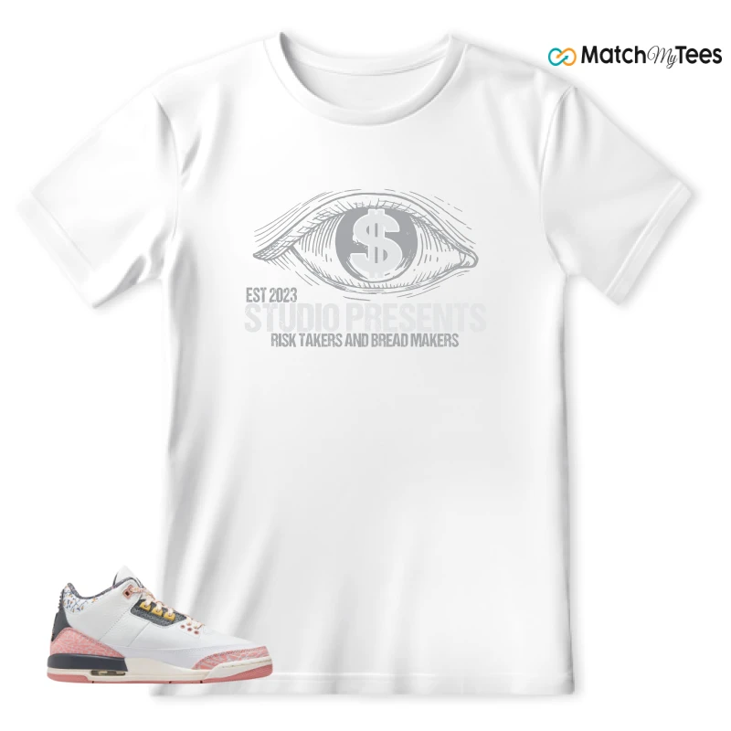 NIKE AIR JORDAN 3 GS RED STARDUST SNEAKER Matching Tees t-shirt