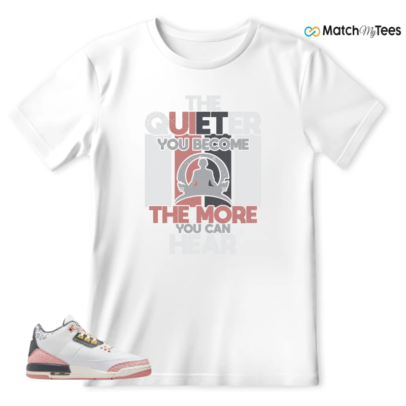 NIKE AIR JORDAN 3 GS RED STARDUST SNEAKER Matching Tees t-shirt