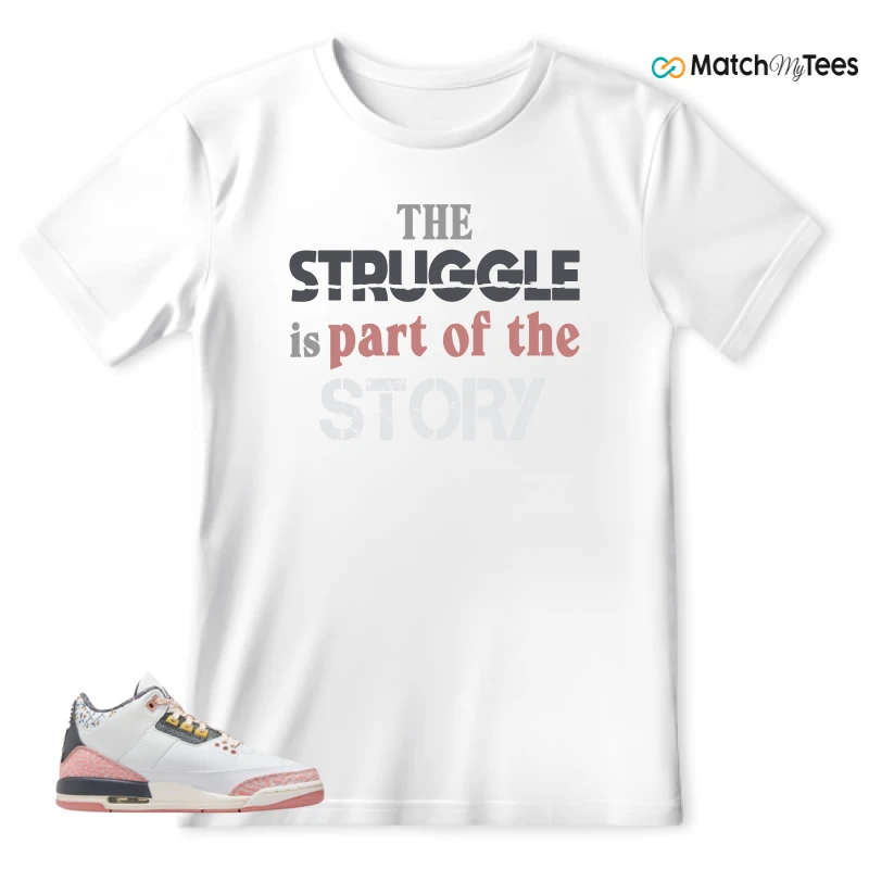 NIKE AIR JORDAN 3 GS RED STARDUST SNEAKER Matching Tees t-shirt