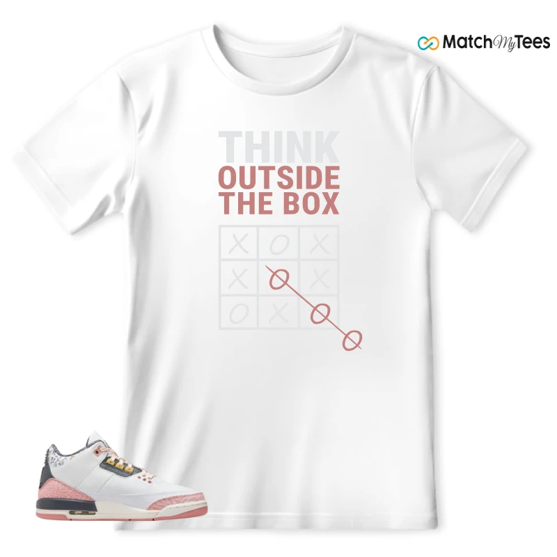 NIKE AIR JORDAN 3 GS RED STARDUST SNEAKER Matching Tees t-shirt