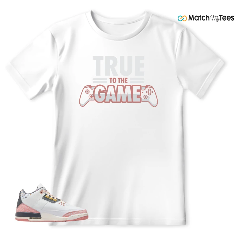 NIKE AIR JORDAN 3 GS RED STARDUST SNEAKER Matching Tees t-shirt