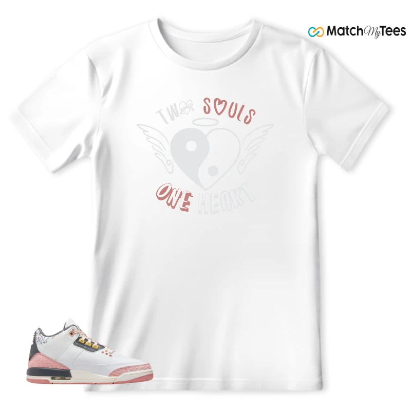 NIKE AIR JORDAN 3 GS RED STARDUST SNEAKER Matching Tees t-shirt