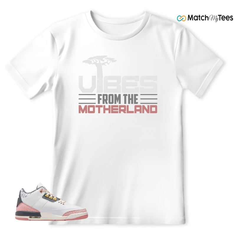 NIKE AIR JORDAN 3 GS RED STARDUST SNEAKER Matching Tees t-shirt