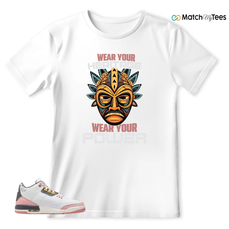 NIKE AIR JORDAN 3 GS RED STARDUST SNEAKER Matching Tees t-shirt