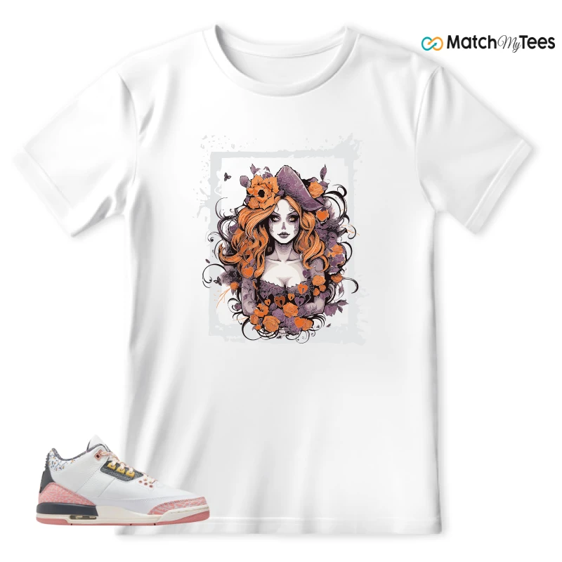 NIKE AIR JORDAN 3 GS RED STARDUST SNEAKER Matching Tees t-shirt