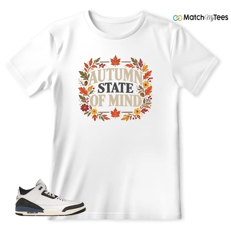 NIKE AIR JORDAN 3 X A MA MANIERE DIFFUSED BLUE SNEAKER Matching Tees t-shirt