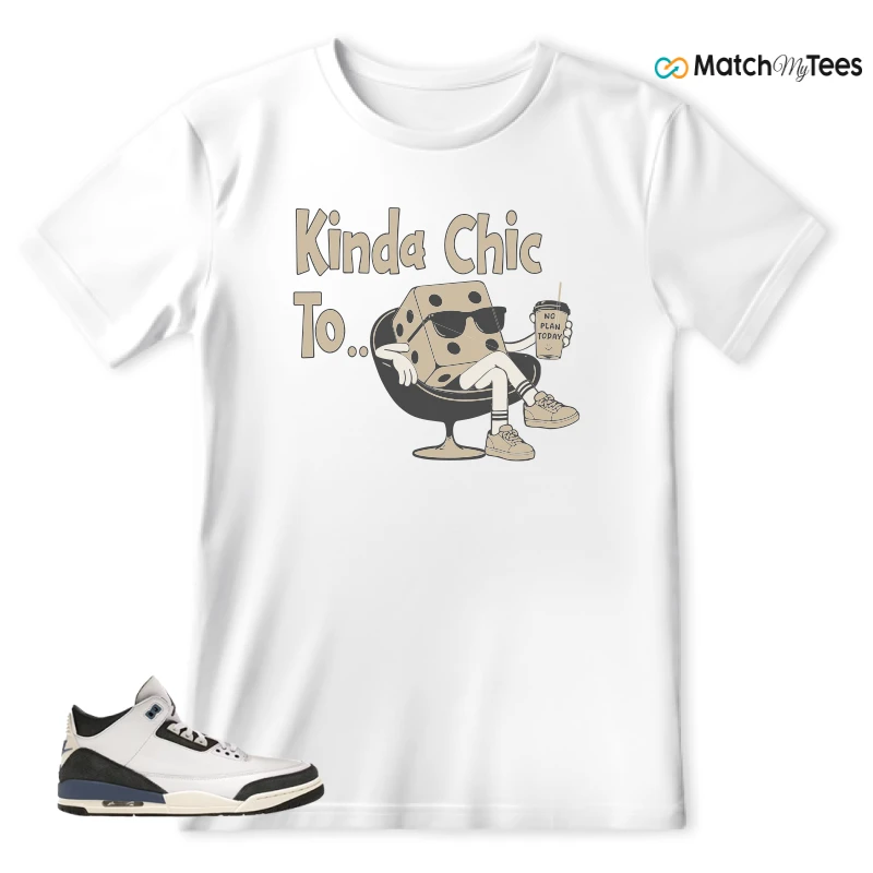 NIKE AIR JORDAN 3 X A MA MANIERE DIFFUSED BLUE SNEAKER Matching Tees t-shirt