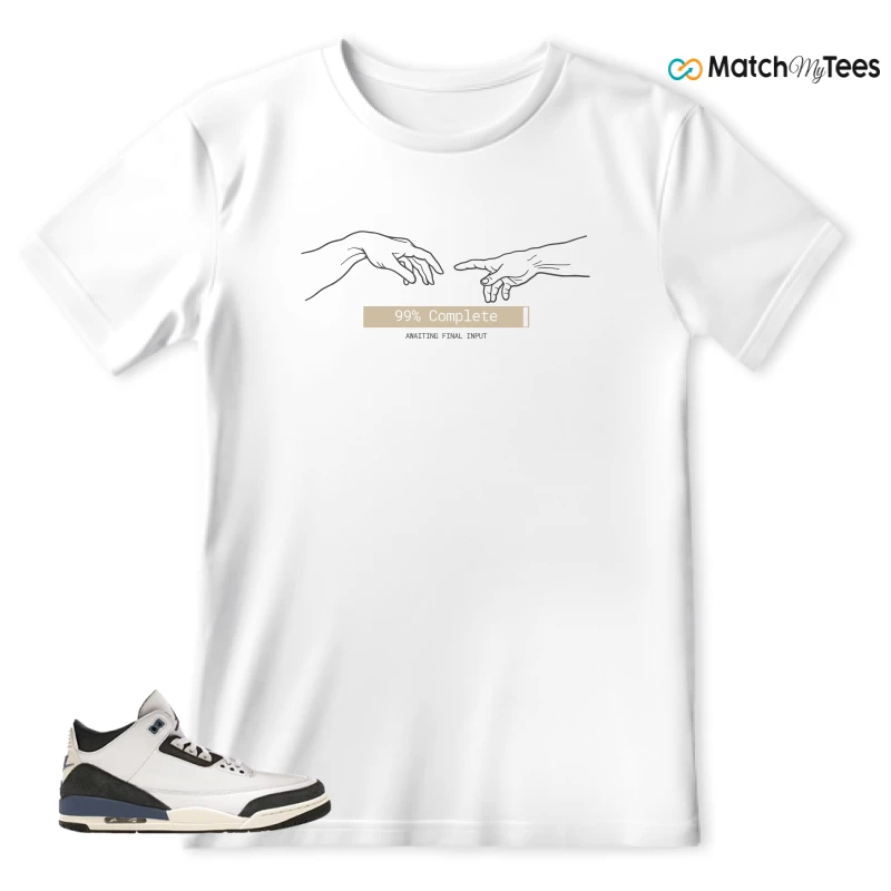 NIKE AIR JORDAN 3 X A MA MANIERE DIFFUSED BLUE SNEAKER Matching Tees t-shirt