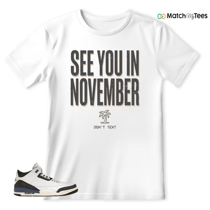 NIKE AIR JORDAN 3 X A MA MANIERE DIFFUSED BLUE SNEAKER Matching Tees t-shirt