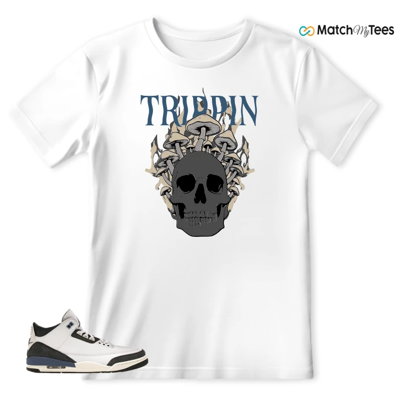 NIKE AIR JORDAN 3 X A MA MANIERE DIFFUSED BLUE SNEAKER Matching Tees t-shirt