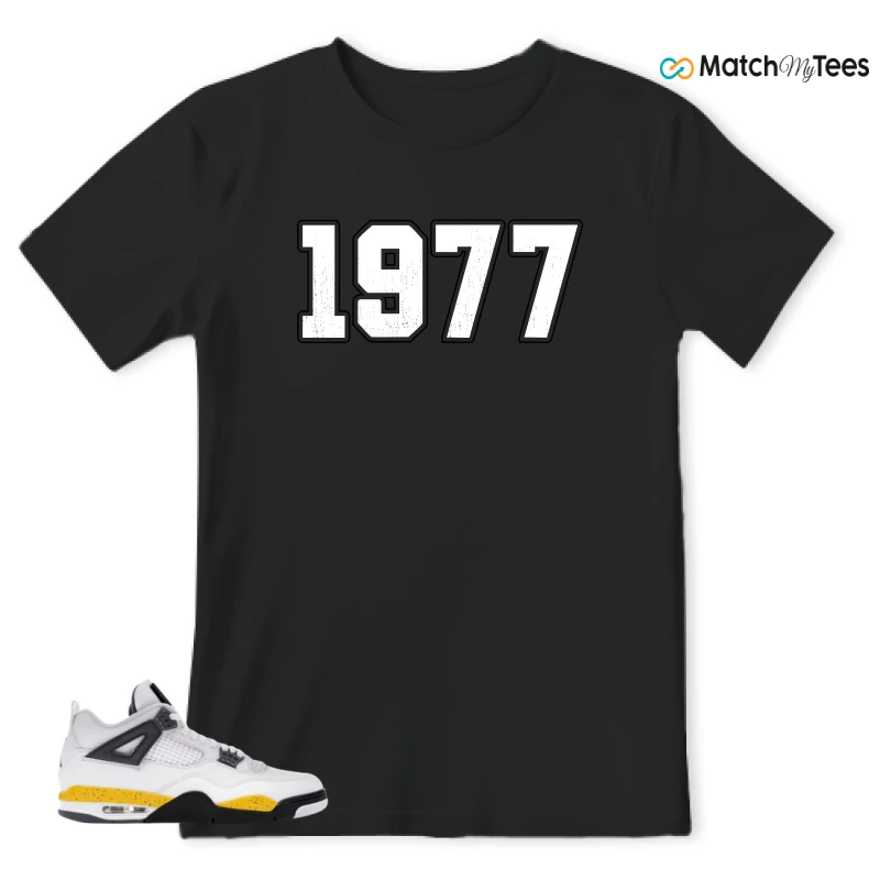 NIKE AIR JORDAN 4 RARE AIR TOUR YELLOW SNEAKER Matching Tees t-shirt