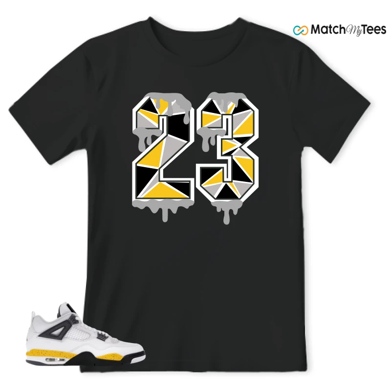 NIKE AIR JORDAN 4 RARE AIR TOUR YELLOW SNEAKER Matching Tees t-shirt