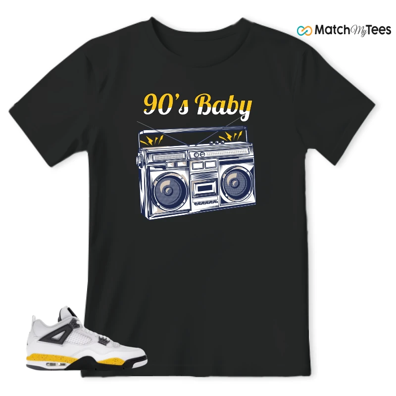 NIKE AIR JORDAN 4 RARE AIR TOUR YELLOW SNEAKER Matching Tees t-shirt