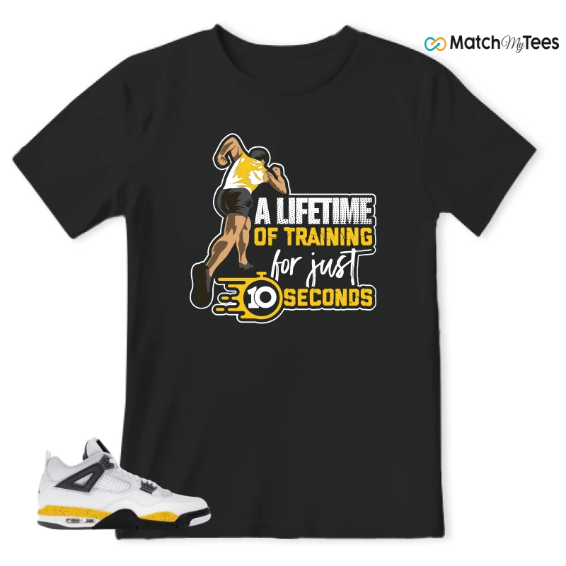 NIKE AIR JORDAN 4 RARE AIR TOUR YELLOW SNEAKER Matching Tees t-shirt