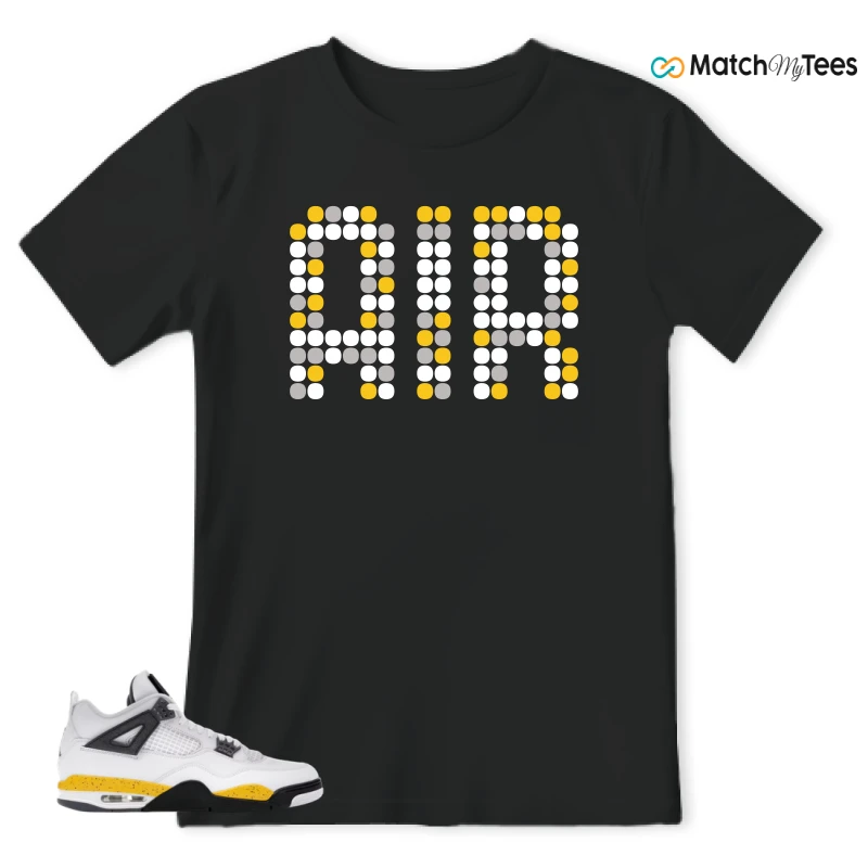 NIKE AIR JORDAN 4 RARE AIR TOUR YELLOW SNEAKER Matching Tees t-shirt