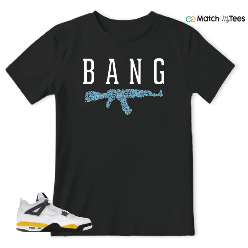 NIKE AIR JORDAN 4 RARE AIR TOUR YELLOW SNEAKER Matching Tees t-shirt