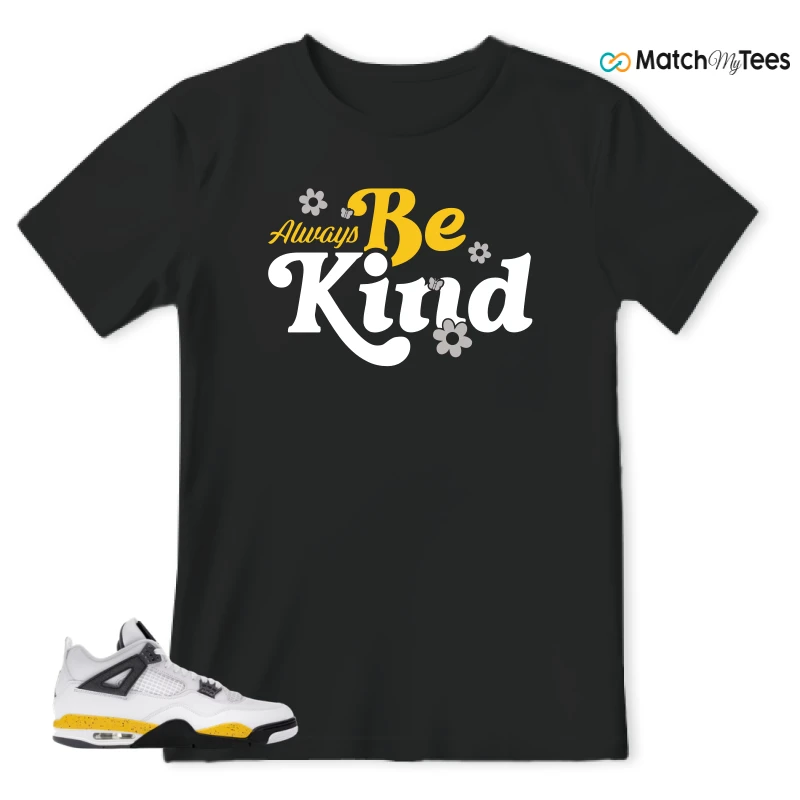 NIKE AIR JORDAN 4 RARE AIR TOUR YELLOW SNEAKER Matching Tees t-shirt