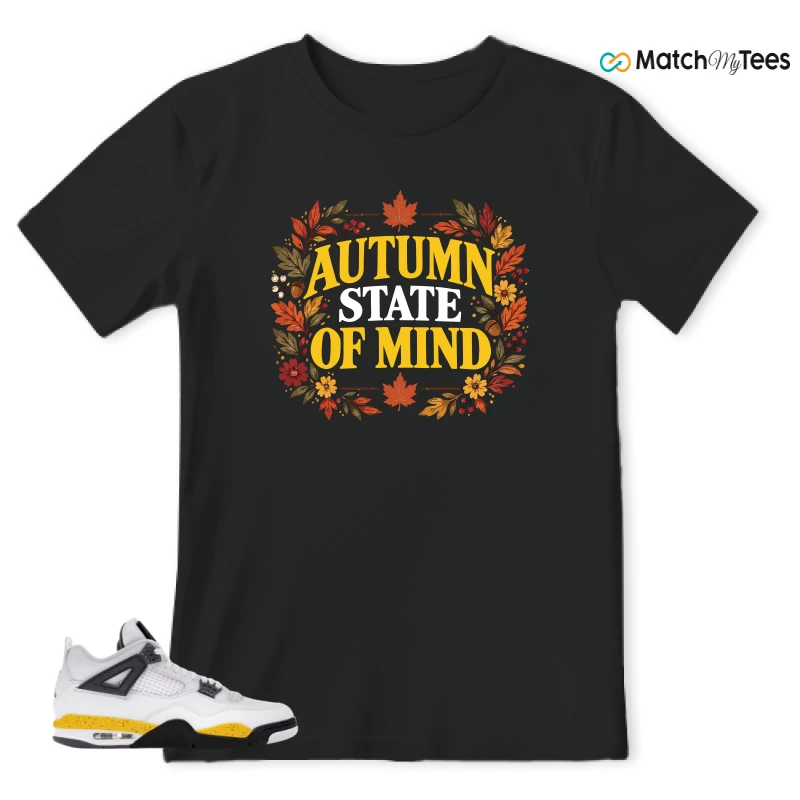 NIKE AIR JORDAN 4 RARE AIR TOUR YELLOW SNEAKER Matching Tees t-shirt