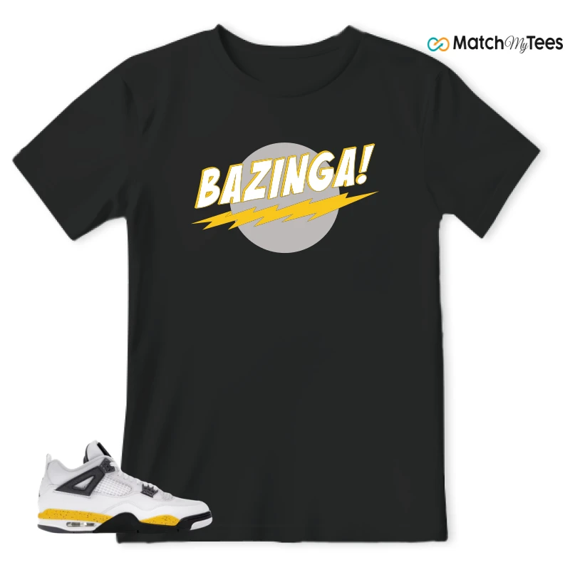 NIKE AIR JORDAN 4 RARE AIR TOUR YELLOW SNEAKER Matching Tees t-shirt