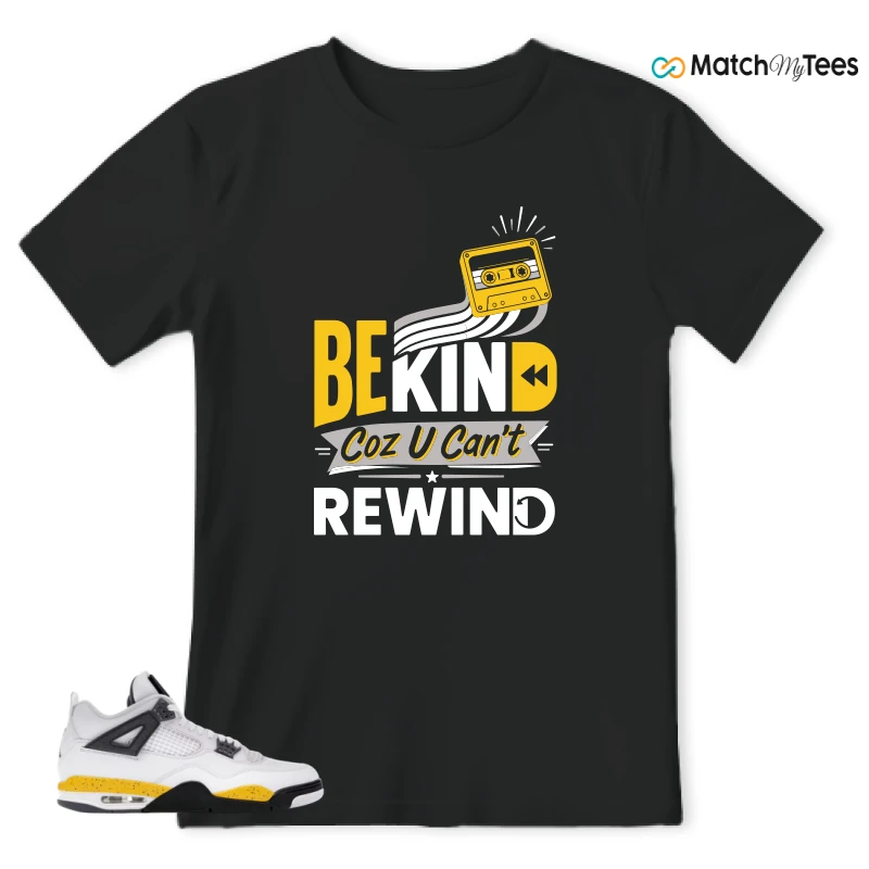 NIKE AIR JORDAN 4 RARE AIR TOUR YELLOW SNEAKER Matching Tees t-shirt