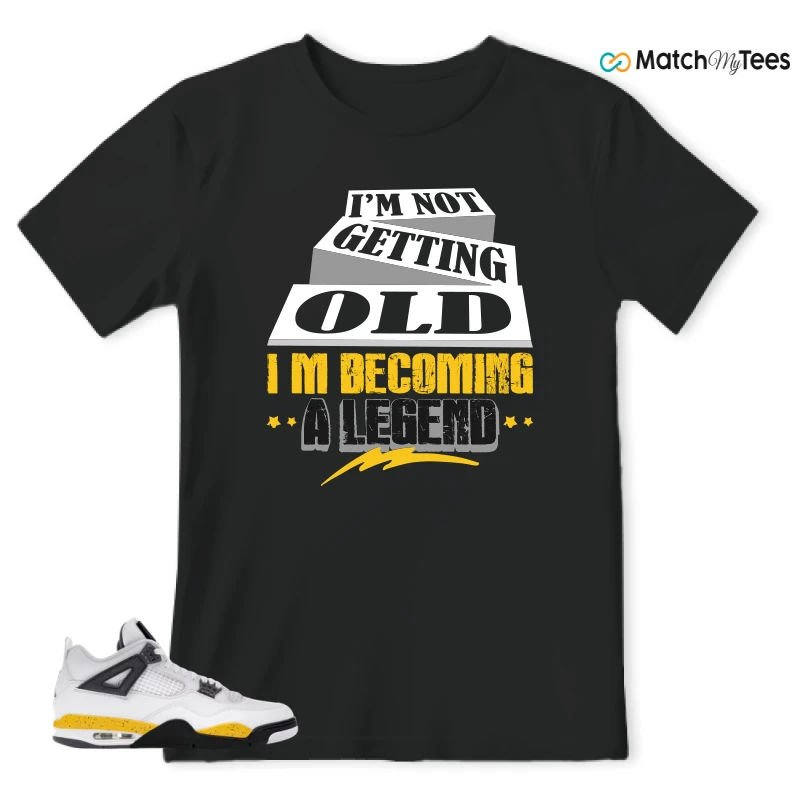 NIKE AIR JORDAN 4 RARE AIR TOUR YELLOW SNEAKER Matching Tees t-shirt