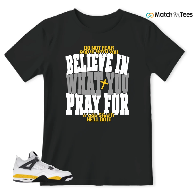 NIKE AIR JORDAN 4 RARE AIR TOUR YELLOW SNEAKER Matching Tees t-shirt