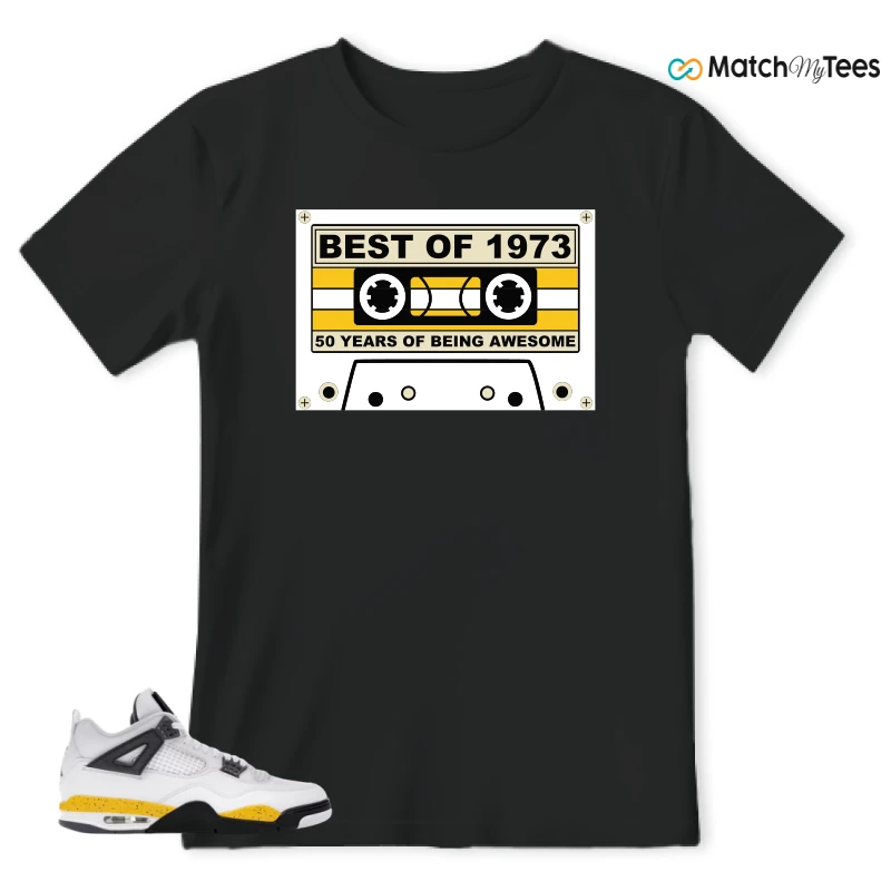 NIKE AIR JORDAN 4 RARE AIR TOUR YELLOW SNEAKER Matching Tees t-shirt
