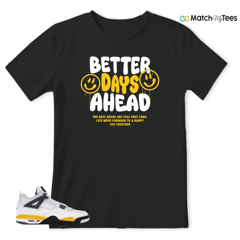 NIKE AIR JORDAN 4 RARE AIR TOUR YELLOW SNEAKER Matching Tees t-shirt